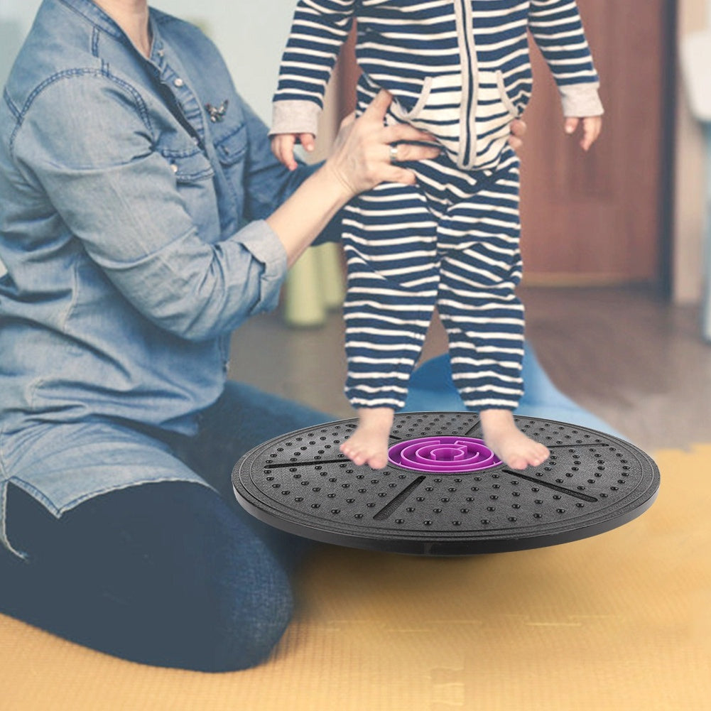 Purple Labyrinth Wobble Balance Board – Yoga, Fitness & Stability Training Disc