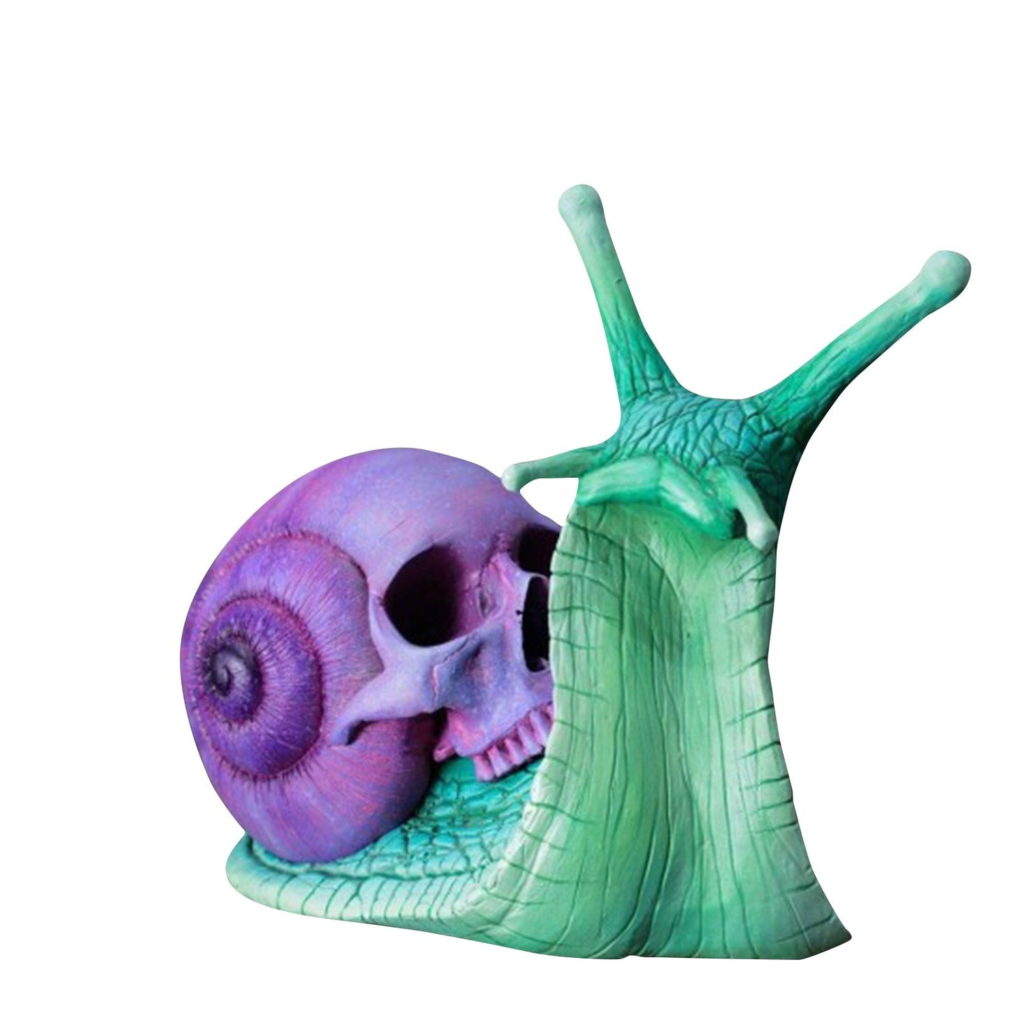 Gothic Snail Skull Sculpture – Unique Home & Patio Decor