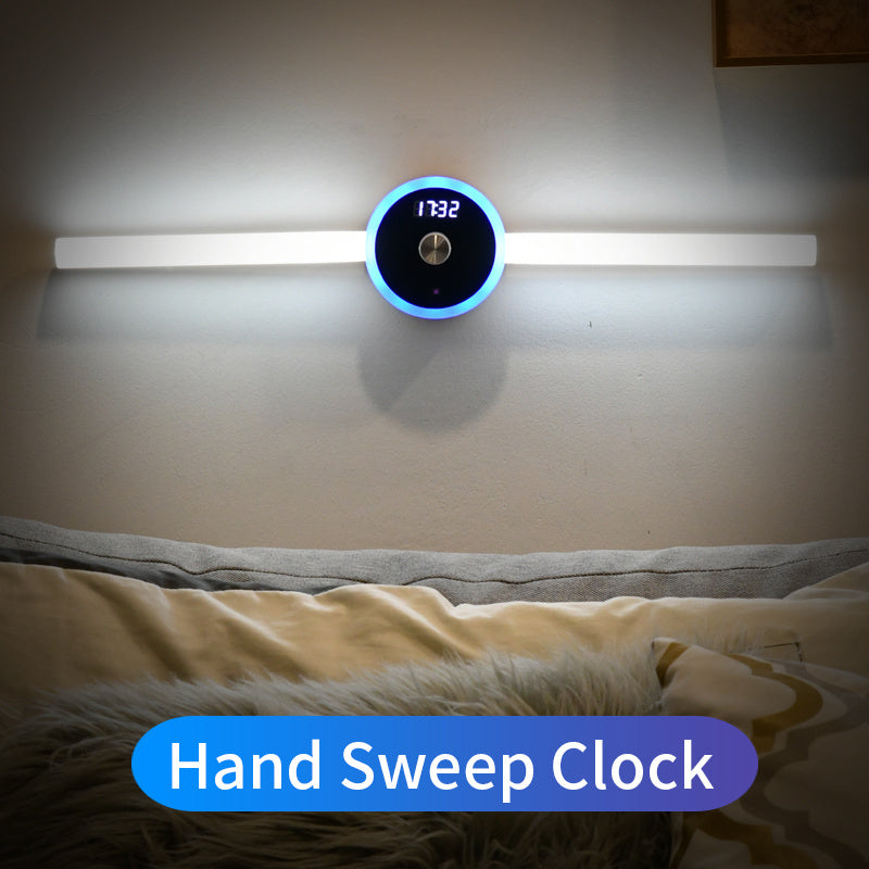 Smart LED Cabinet Light – Motion Sensor & Clock Timing Wardrobe Lamp