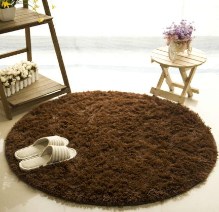 Fluffy Round Faux Fur Rug – Cozy & Stylish Plush Carpet for Any Room