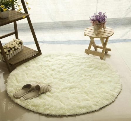 Fluffy Round Faux Fur Rug – Cozy & Stylish Plush Carpet for Any Room