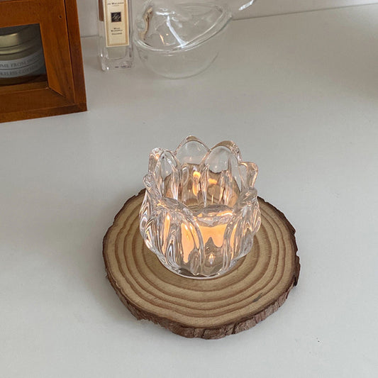 Tulip Candle Holder Home Decor Ornament – Elegant Glow for Any Space