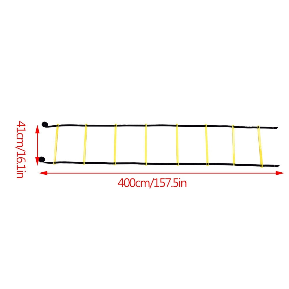 4m Agility Training Ladder – Soccer & Football Speed, Flexibility, and Jump Training