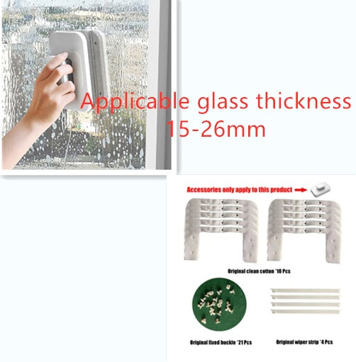 Magnetic Double-Sided Window Cleaner – Effortless Streak-Free Glass Wiping