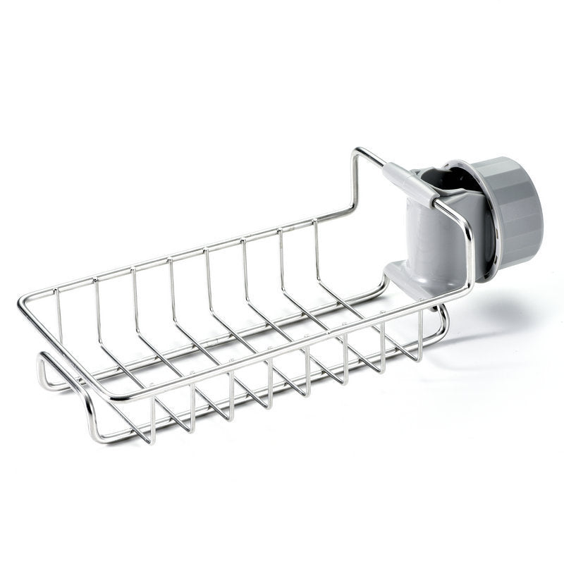 Adjustable Sink Drain Rack – Multi-Function Sponge & Soap Storage Organizer