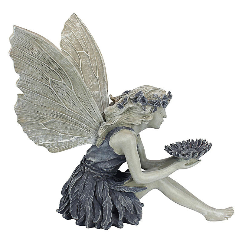 Fairy Garden Statue – Enchanting Resin Ornament for Home & Outdoor Decor