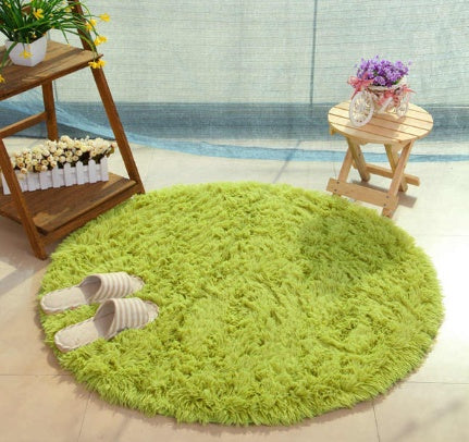 Fluffy Round Faux Fur Rug – Cozy & Stylish Plush Carpet for Any Room