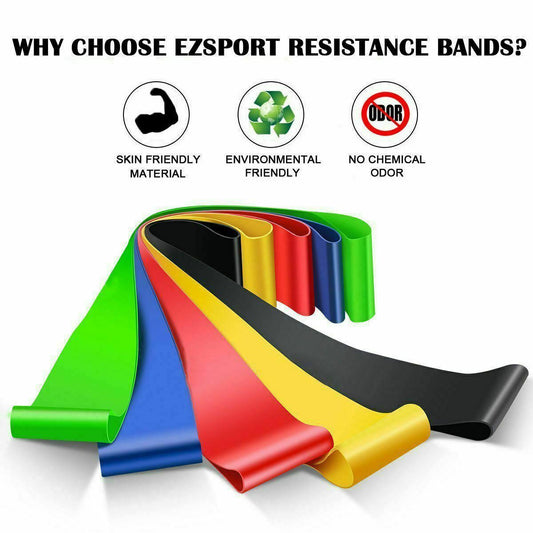 Resistance Bands Loop Set (5-Pack) – Exercise Bands for CrossFit, Yoga, & Strength Training