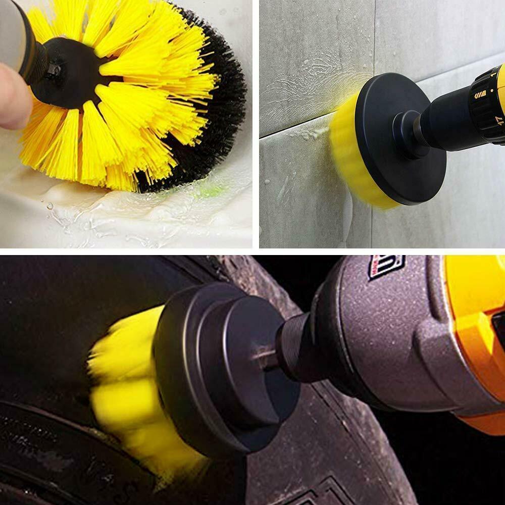 Drill Brush Set – Power Scrubber Brushes for Car, Carpet, Tile & Grout Cleaning