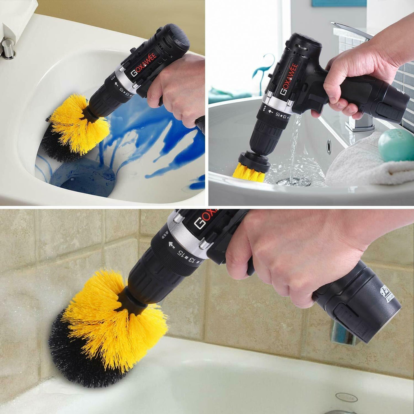 Drill Brush Set – Power Scrubber Brushes for Car, Carpet, Tile & Grout Cleaning