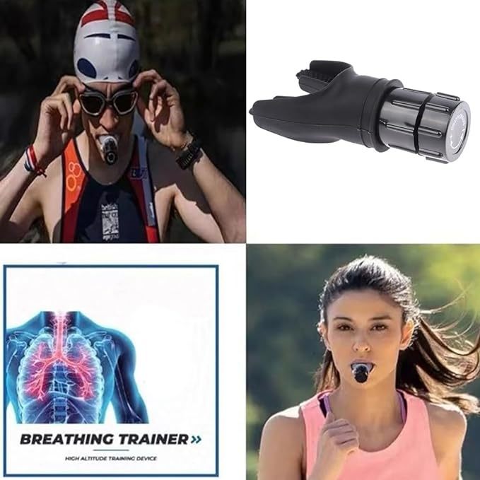 Breathing Trainer Respirator – Fitness Equipment for Lung Exercise & Respiratory Strength