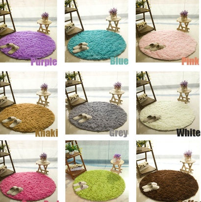 Fluffy Round Faux Fur Rug – Cozy & Stylish Plush Carpet for Any Room