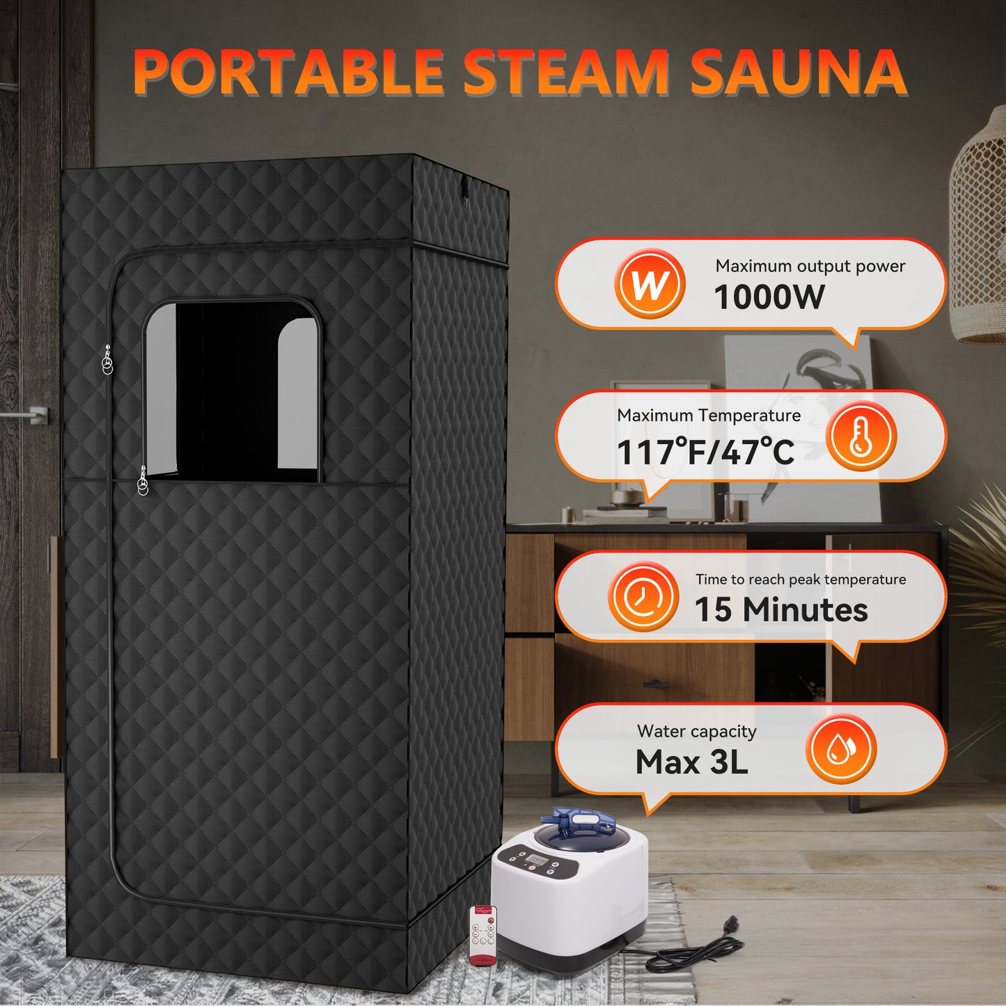 Home Sauna Room – Luxury Indoor Spa for Relaxation & Detox Therapy