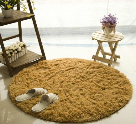 Fluffy Round Faux Fur Rug – Cozy & Stylish Plush Carpet for Any Room