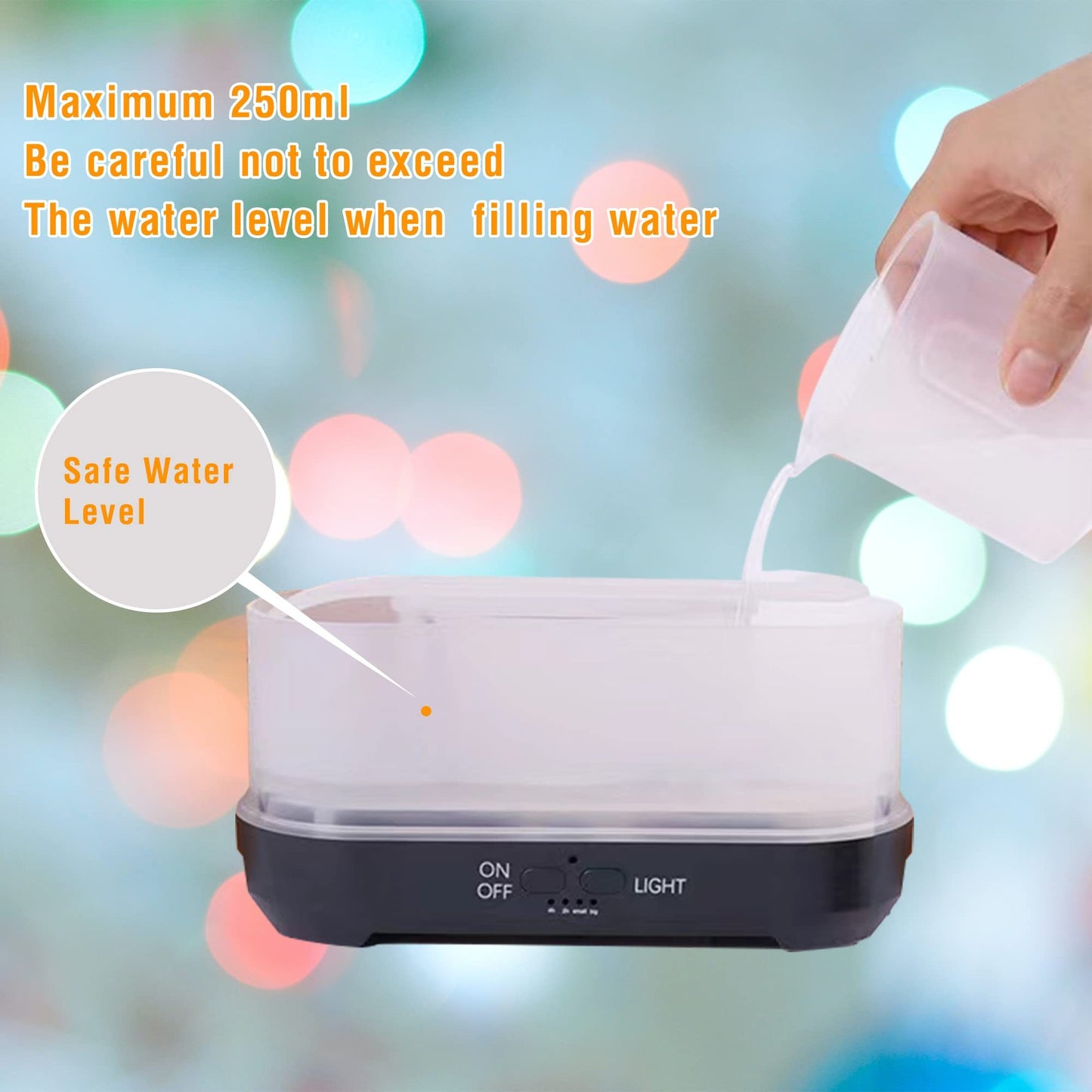 Christmas Snowflake Aromatherapy Humidifier – Colorful LED Diffuser for Home