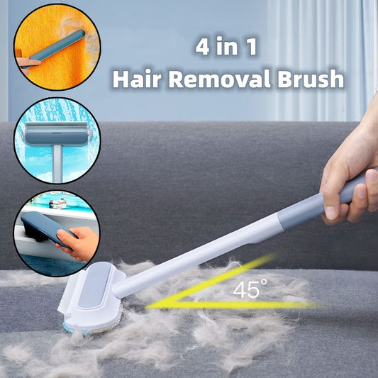 4-in-1 Multifunctional Pet Hair Removal Brush – Cleaner for Pets, Furniture & Windows