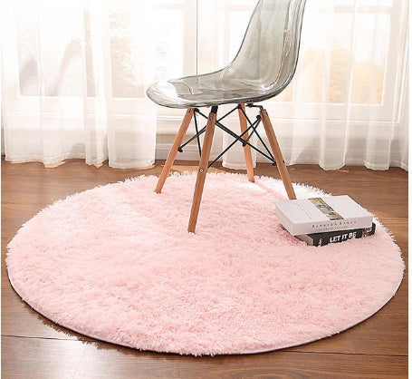 Fluffy Round Faux Fur Rug – Cozy & Stylish Plush Carpet for Any Room