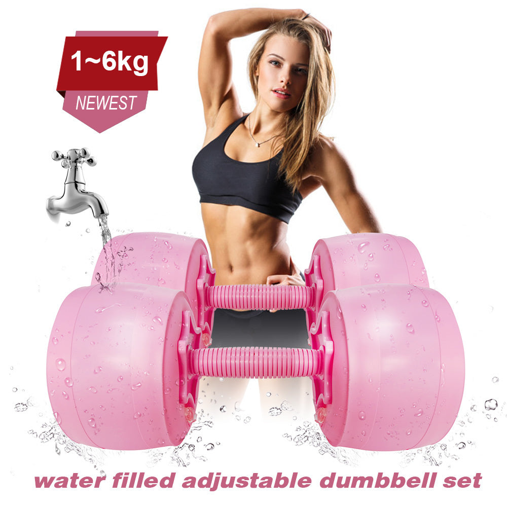 5-6KG Water-Filled Travel Dumbbell Set – Portable & Adjustable Home Gym Weights