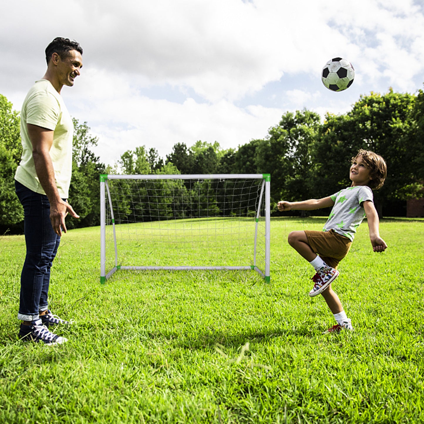 1.82m PVC Plastic Goal – Durable & Lightweight Soccer Goal for Training & Backyard Play