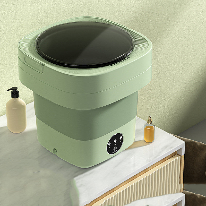 Mini Foldable Washing Machine – Portable Laundry Solution with Spin Dry