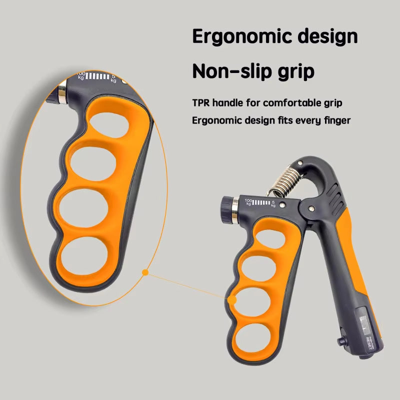 5-100kg Adjustable Hand Grip Strengthener – Wrist & Forearm Trainer for Strength & Endurance