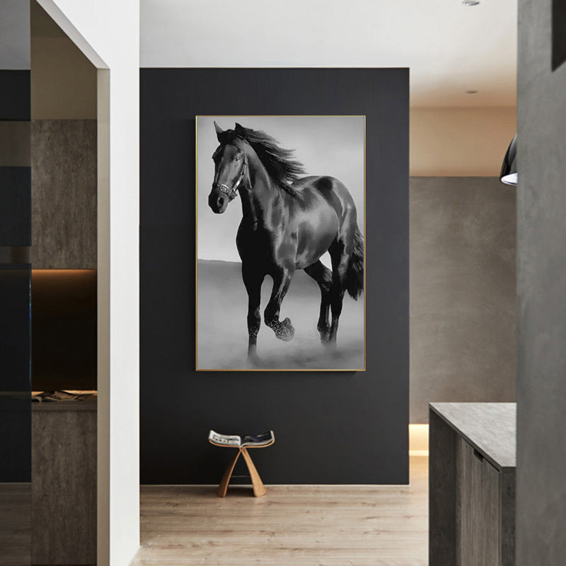 Dark Horse Canvas Wall Art – Bold & Elegant Home Decor