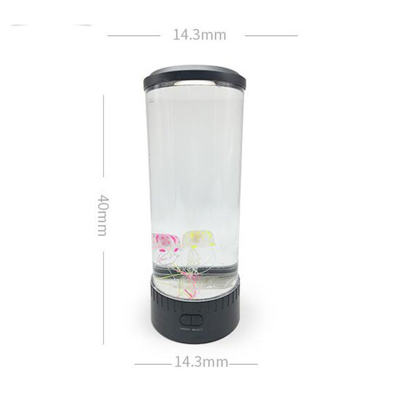 LED Jellyfish Aquarium Lamp – USB Powered Night Light for Relaxing Ambiance