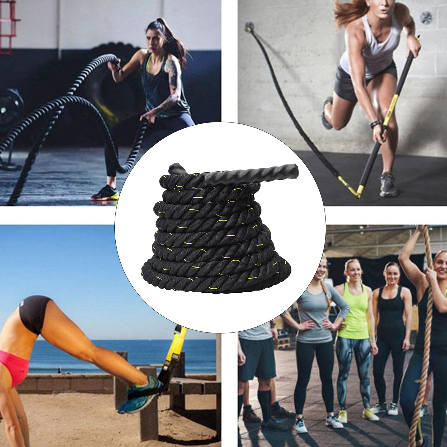 Heavy-Duty Battle Rope – High-Tensile Strength Training Rope for Full-Body Workouts