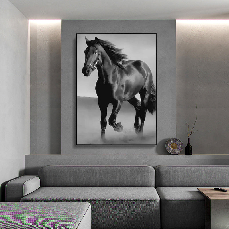 Dark Horse Canvas Wall Art – Bold & Elegant Home Decor