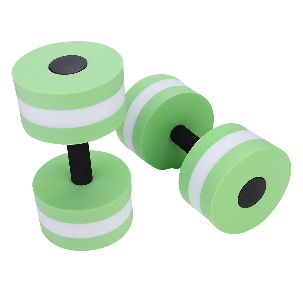 1 Pair Water Float Dumbbells – Fitness, Yoga & Bodybuilding Training Barbell (Green)