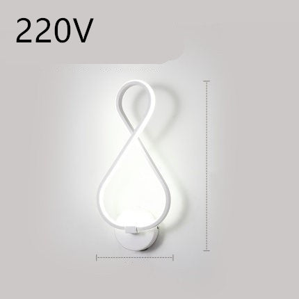 Nordic Minimalist LED Wall Lamp – Elegant Bedside Lighting for Modern Bedrooms