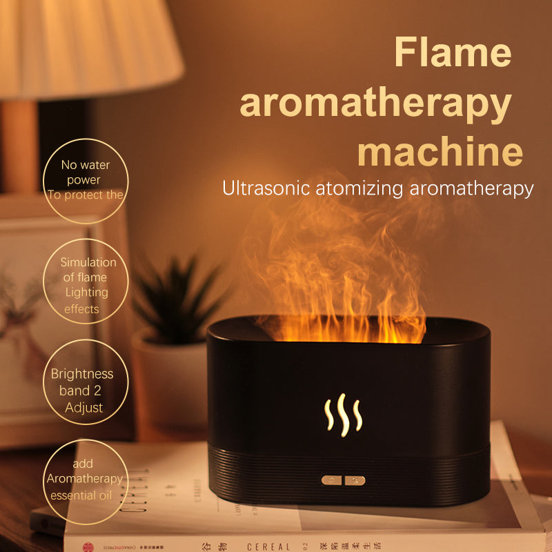 Fire Flame Humidifier & Aroma Diffuser – Ultrasonic Essential Oil Air Purifier