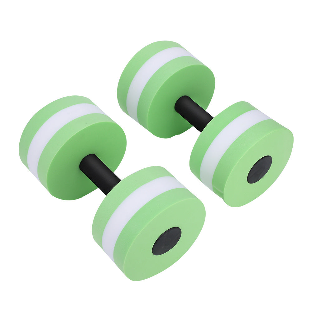 1 Pair Water Float Dumbbells – Fitness, Yoga & Bodybuilding Training Barbell (Green)