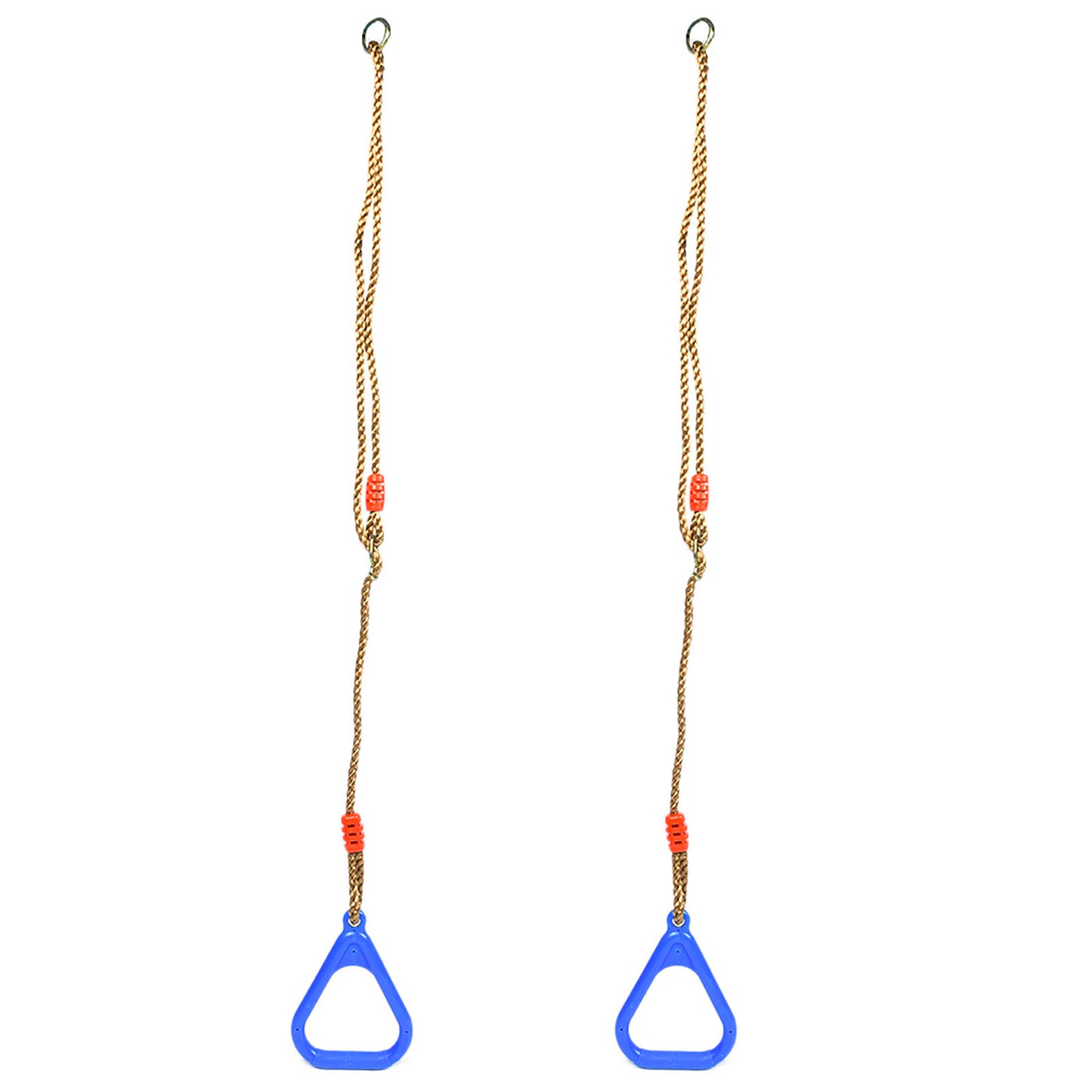 Adjustable Children’s Swing Rings – Blue Hanging Gym Rings with Rope for Fitness & Play