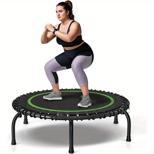 661 Lbs Fitness Trampoline – 40-Inch Mini Exercise Trampoline for Home & Garden Workouts