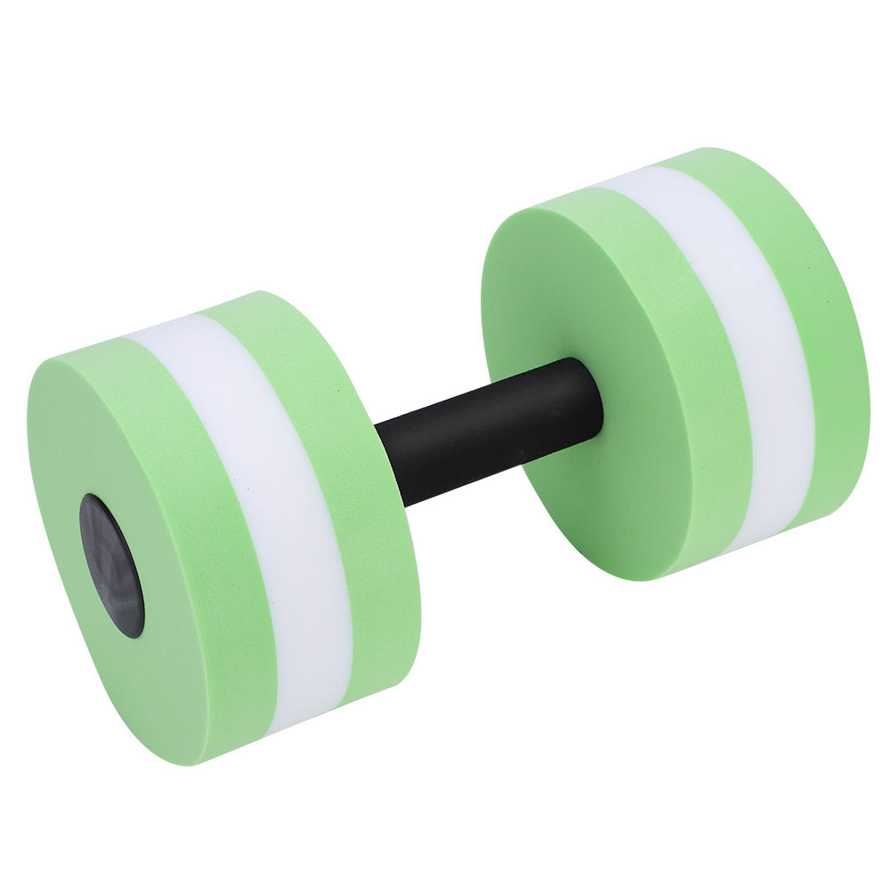 1 Pair Water Float Dumbbells – Fitness, Yoga & Bodybuilding Training Barbell (Green)