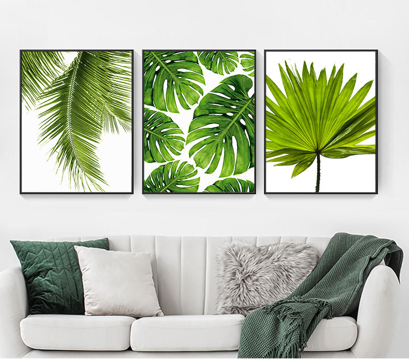 Home Decor Green Plant Canvas Painting – Refresh Your Space with Nature’s Beauty