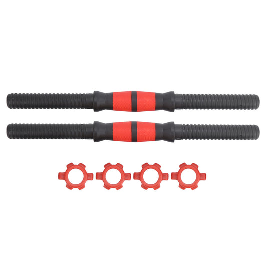 40cm Dumbbell Bars – Weight Lifting Dumbbell Handles with 4Pcs Spinlock Nuts