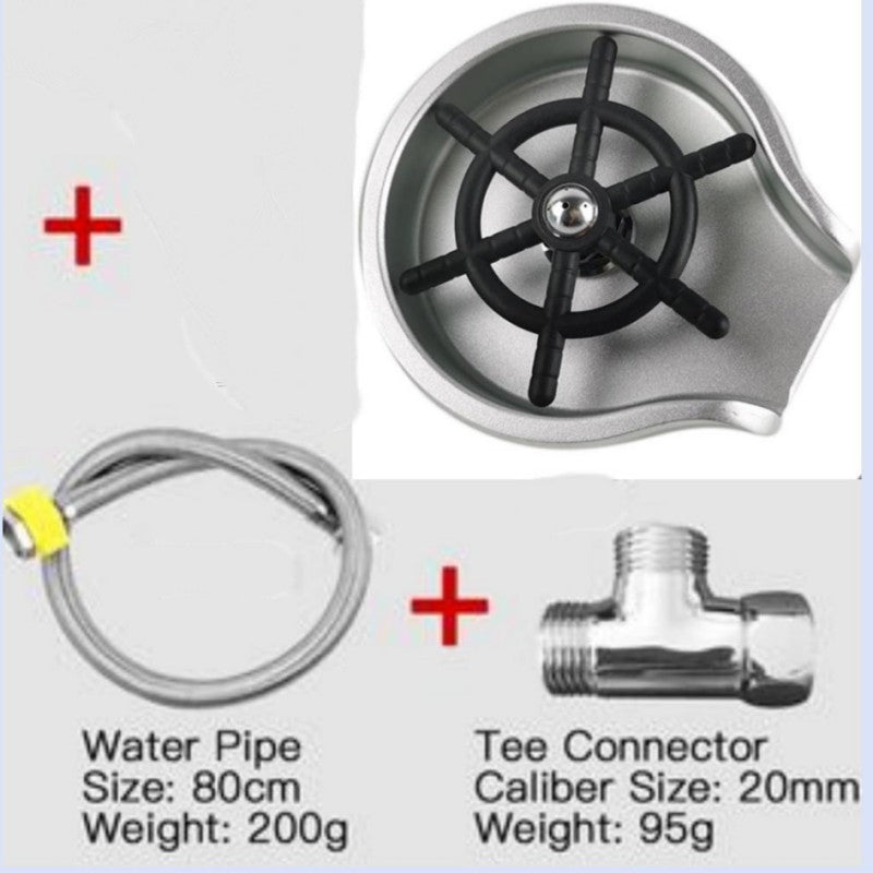 Stainless Steel Automatic High-Pressure Cup Washer – Embedded Sink Glass Rinser