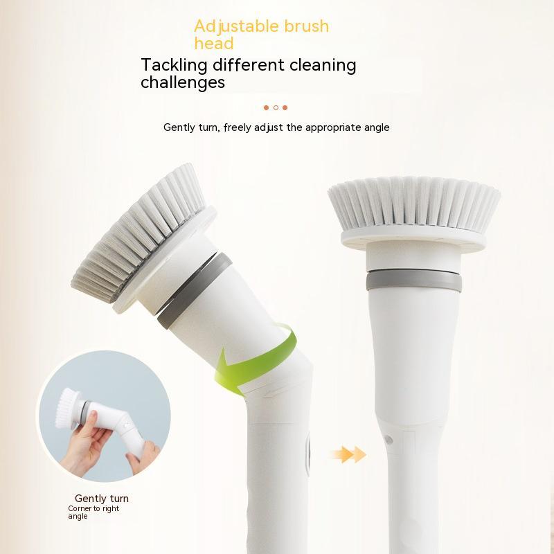 Electric Telescopic Scrubber – Multifunctional Long-Handle Cleaning Brush