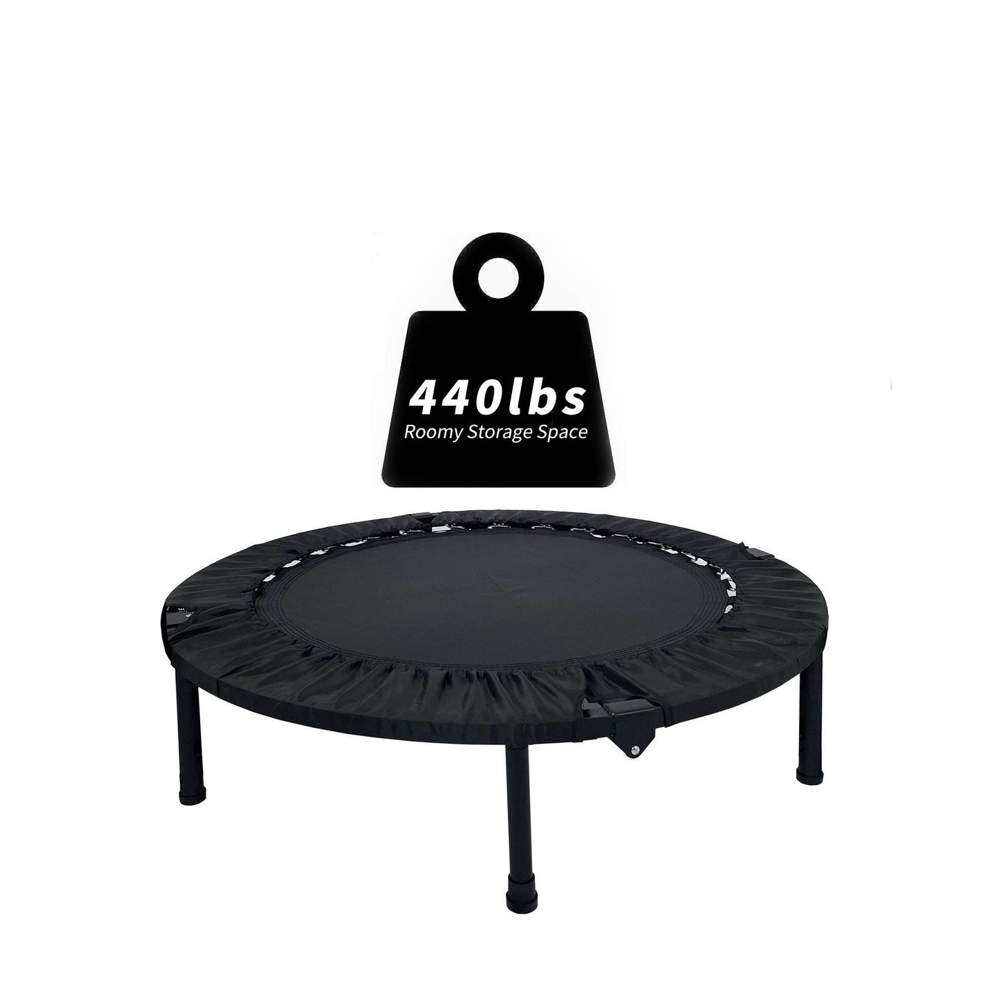 40-Inch Mini Exercise Trampoline – Fun & Effective Cardio Workout for Adults & Kids