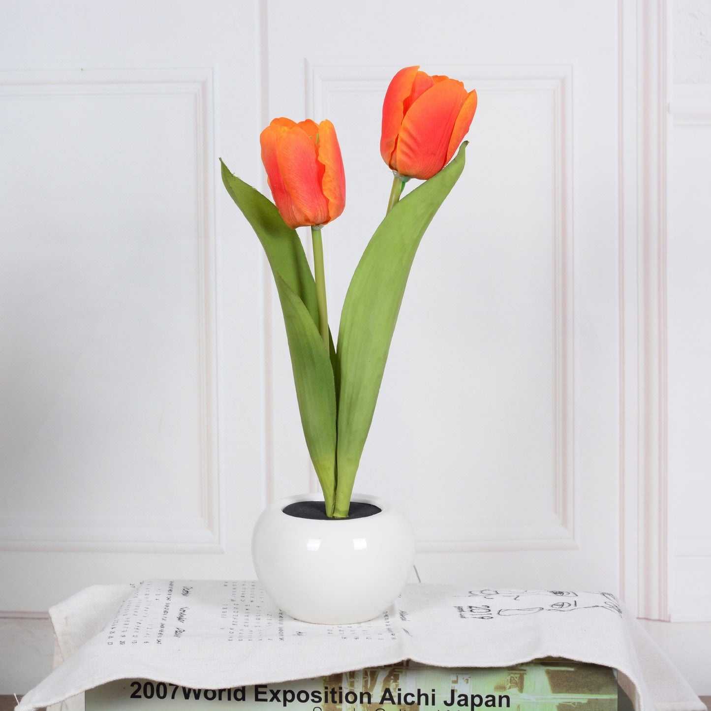 LED Tulip Flower Night Light – Elegant Artificial Potted Lamp for Home Décor & Gifts