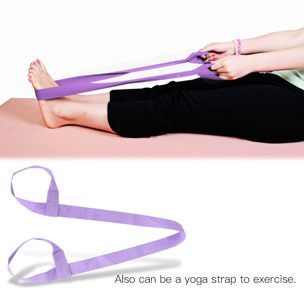 Adjustable Yoga Mat Sling Strap – Portable Carrier Belt for Gym & Travel (Light Purple)