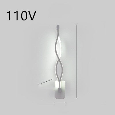 Nordic Minimalist LED Wall Lamp – Elegant Bedside Lighting for Modern Bedrooms