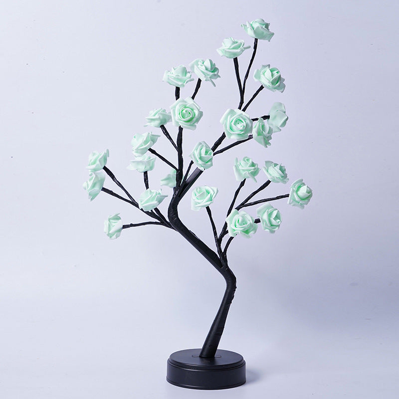 Flower Tree Rose Lamp – USB Fairy Light for Weddings, Valentine’s & Home Decor