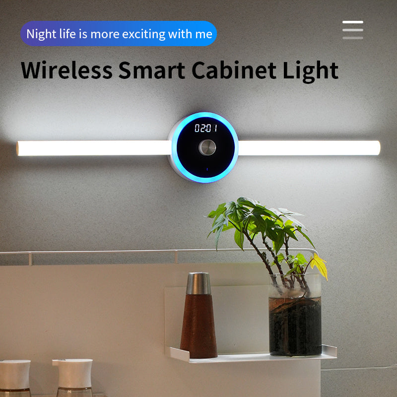 Smart LED Cabinet Light – Motion Sensor & Clock Timing Wardrobe Lamp