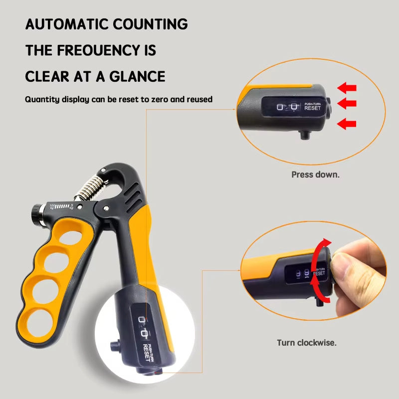 5-100kg Adjustable Hand Grip Strengthener – Wrist & Forearm Trainer for Strength & Endurance