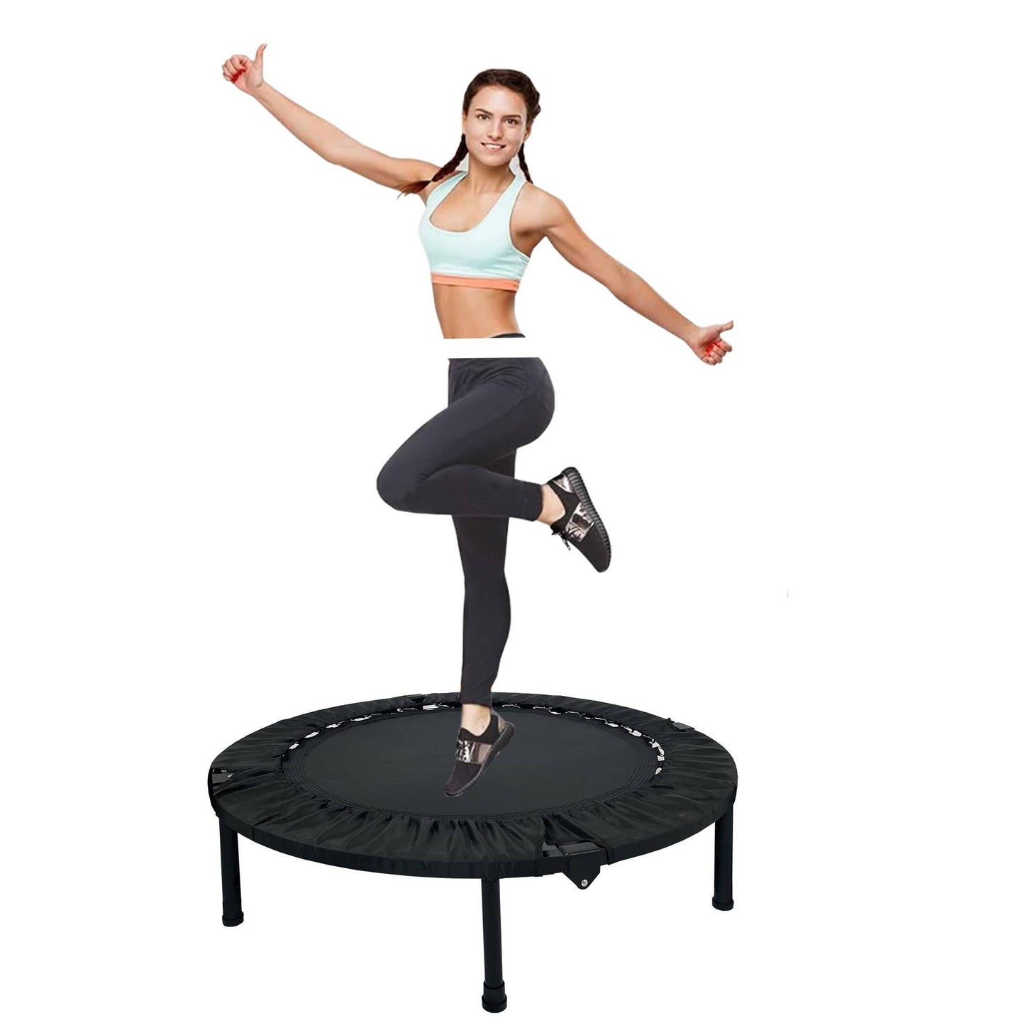 40-Inch Mini Exercise Trampoline – Fun & Effective Cardio Workout for Adults & Kids