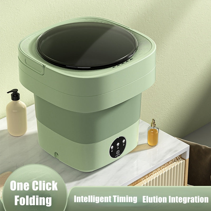 Mini Foldable Washing Machine – Portable Laundry Solution with Spin Dry