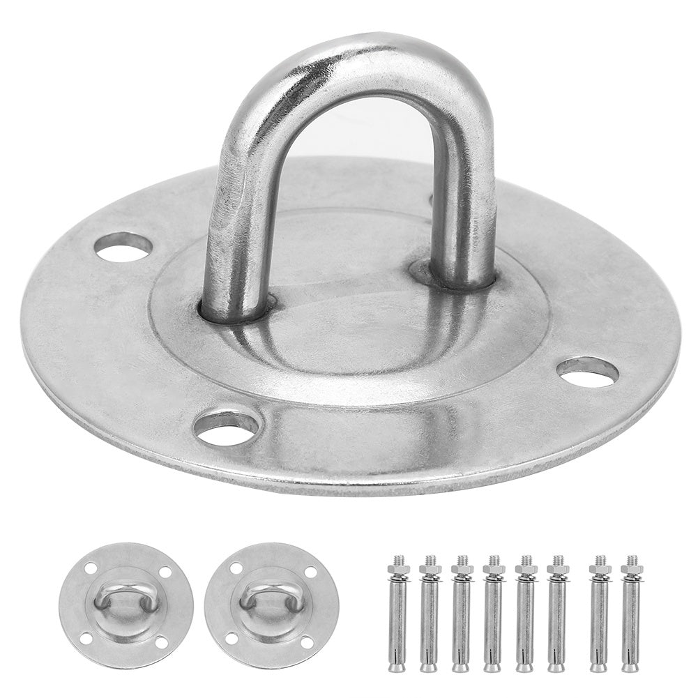 Stainless Steel Ceiling Mount Anchor & Bolts – Heavy-Duty Fixed Hook for Yoga Hammocks & Suspension Training